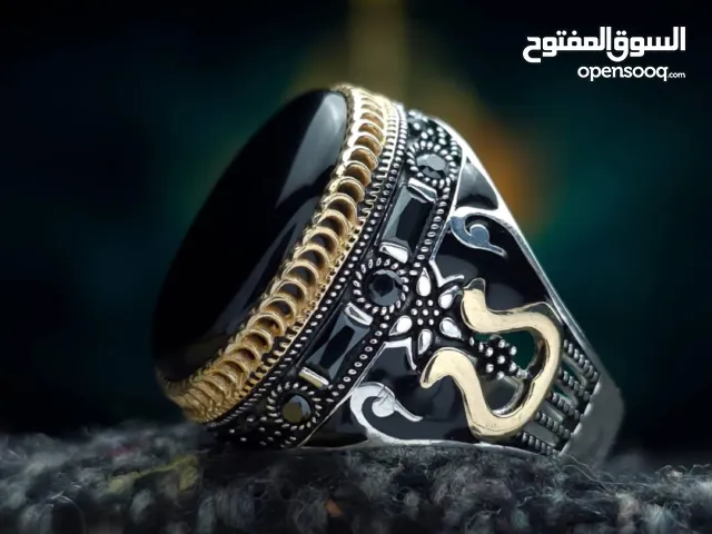 خواتم فضة وعقيق يمني قمة في الفخامة
