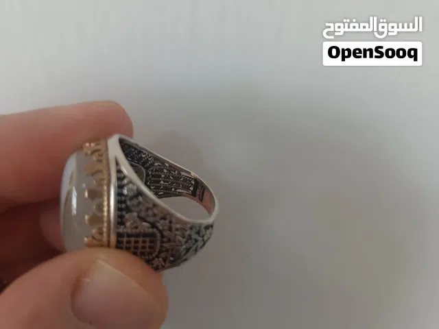 3 خواتم فضه شغل يدوي