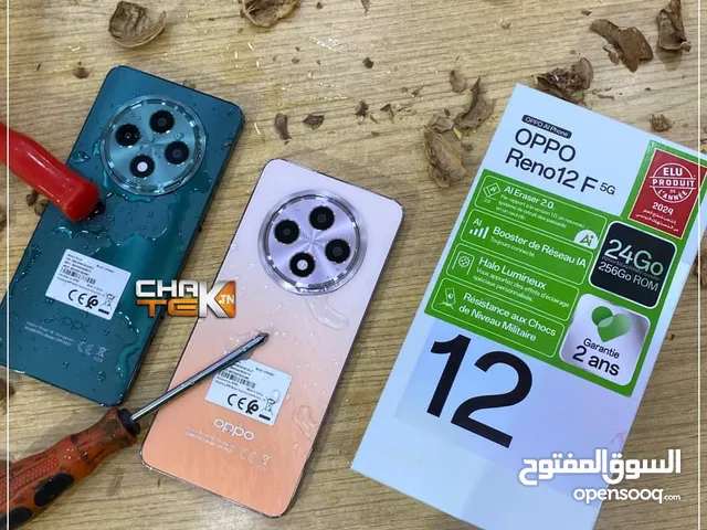 مشغل ايام oppo Reno 12 F 5G رام 24 جيجا 256 شغال كفاله الشركة أغراضة والكرتونه الأصلية متوفر توصيل