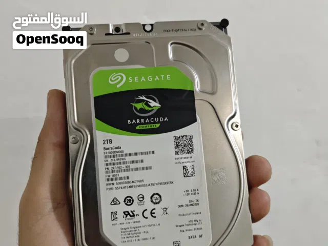 هارد Seagate BarraCuda 2T هارد كلش نضيف وشغال ومفحوص نظافة 100%