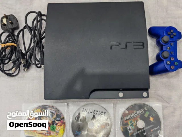 Playstation 3 bundle with 3 discs (sealed never opend) بلايستيشن 3 غير مفتوح مع ثلاث اشرطه