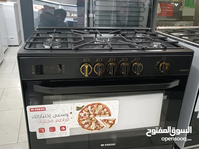عرض نااار على فرن فريش همر 90 سم ستيل او اسود وجميع الانواع من معرض الهزايمه