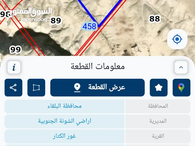 اراضي للبيع في غور الكتار
