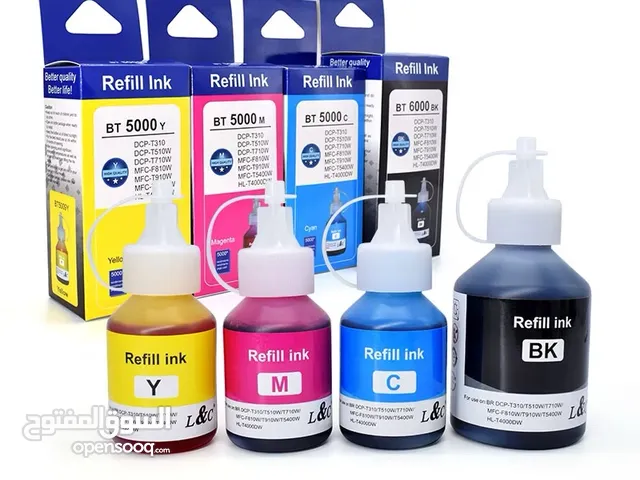 Ink Refill Pack B C Y M – GI490 GI46 Epson 101/103/664 BT60D/BT5000 HP GT53XL/GT52