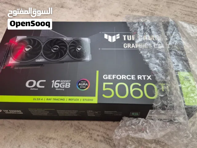 كرت شاشة ASUS TUF RTX 5060 Ti 16GB جديد كرتونة مقفلة / Brand New Sealed RTX 5060 Ti 16GB