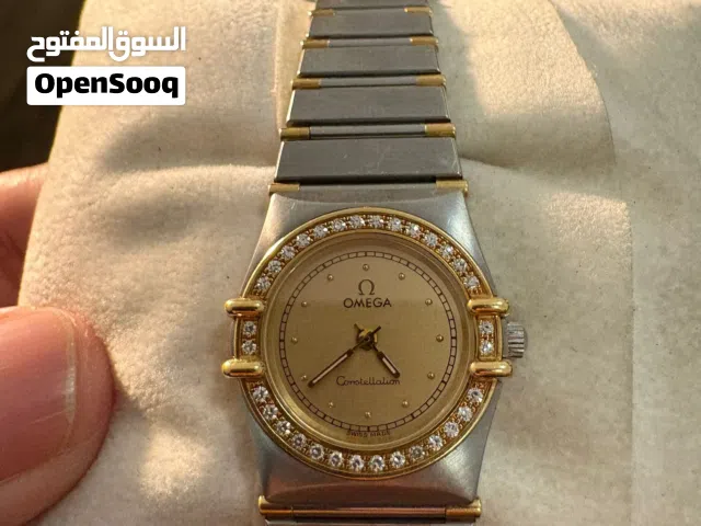 ساعه اوميجا سويسري الماظه ستيل جولد