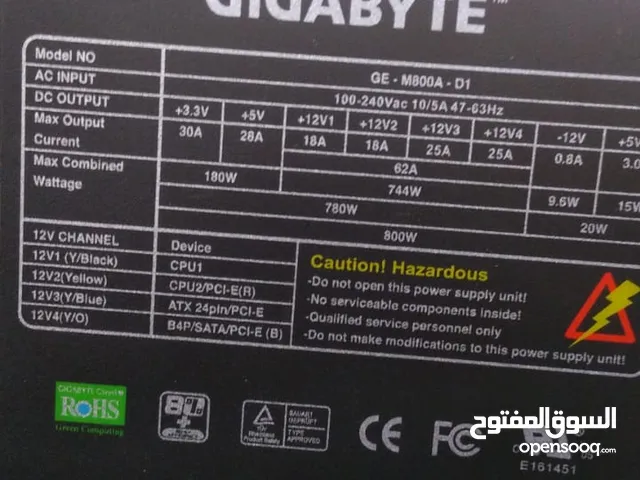 للبيع gigabyte 800w