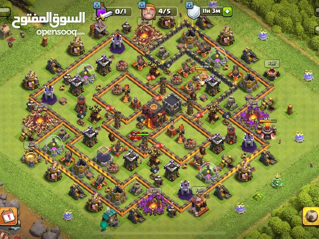 Clash of clans account for town hall 10