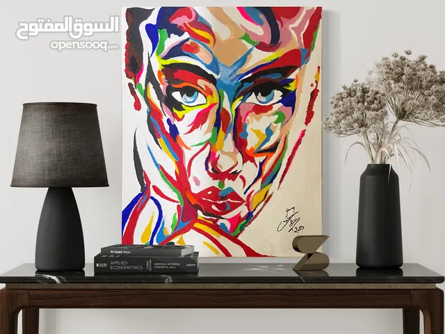 وجهٌ يحكي قصته بالألوان بدل الكلمات 2023 للبيع