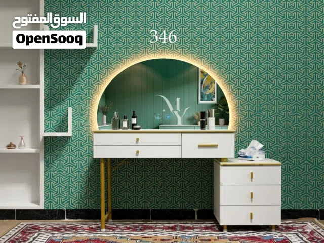 تخفيض ميز تواليت درجة اولى ثقيل  اللون ابيض   خشب mdf  السمك 15 ملم وليس 12 مل