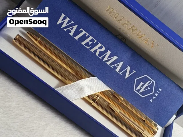 طقم اقلام وترمان جديد ريشه ذهب عيار 18k
