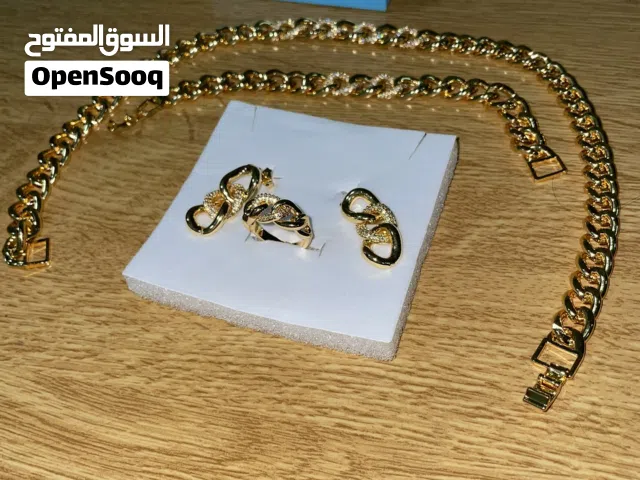 طقم ذهب روسي سنسال اسوارة حلق خاتم 15 دينار سعر محدود غير قابل للتفاوض