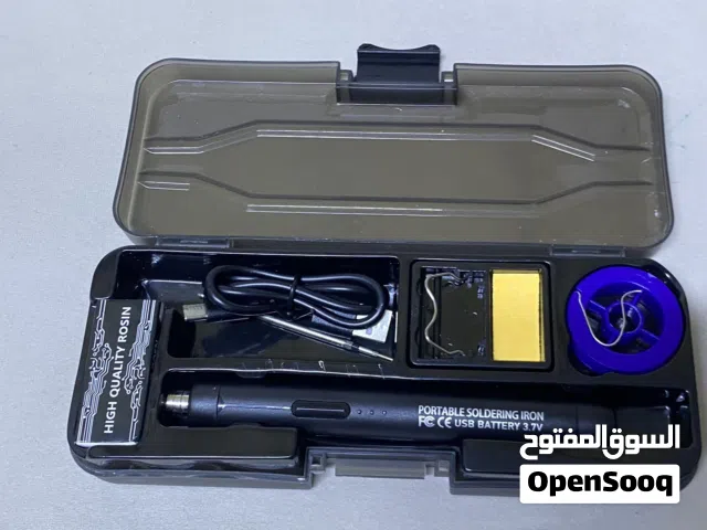 عدة لحام إلكترونية كاملة + كاوية قابلة للشحن Type-C –