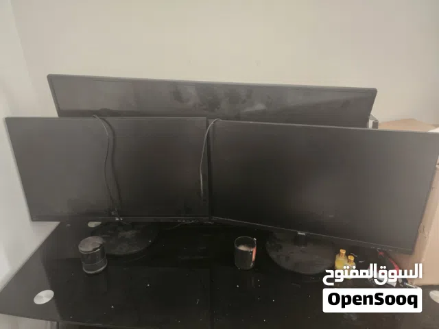 للبيع شاشة تلفزيون وشاشات كمبيوتر ومكتب وكرسي