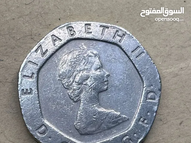 للبيع عملة نادرة - 20 بنس (الملكة إليزابيث - 1982)