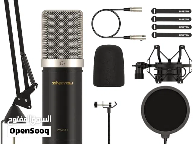 مايكروفون إحترافي للبث مباشر XLR  يركب على كرت صوت مكسر صوت  دو جودة عالية ZINGYOU