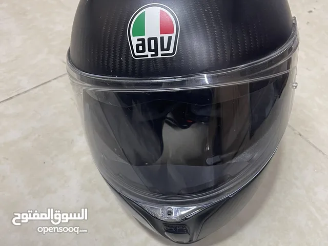 Agv خوذة مع سماعة