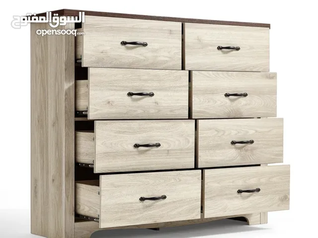 خزانة ادراج، عدد الادراج 8، في حالة جديدة و ممتاز، استعمال اقل من 6 اشهر مع ضمان 8 Drawers set,