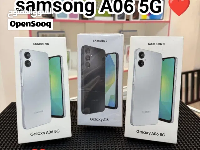 Samsang A06 5G 128g 12ram  جديد كفاله سنه كاملة BMC مع بكج هدايا