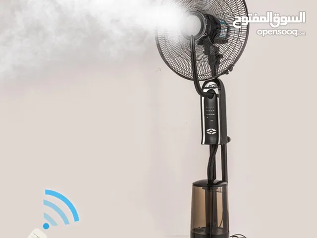 مروحة رذاذ، مروحة تبريد متذبذبة بارتفاع قابل للتعديل مع 3 سرعات تبريد، خزان مياه كبير 3.2 لتر،