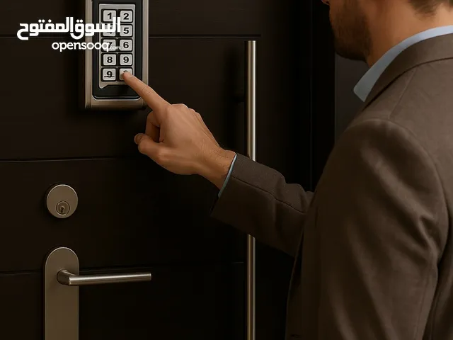 جهاز قفل كل أنواع الأبواب بالبصمة الباسورد لوحة تحكم ثقيلة ضد الكسر والماء والحريق ضوئية مع جرس باب