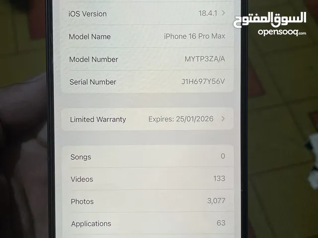 iPhone 16promax 256Gb Brand new condition Hongkong Dual sim