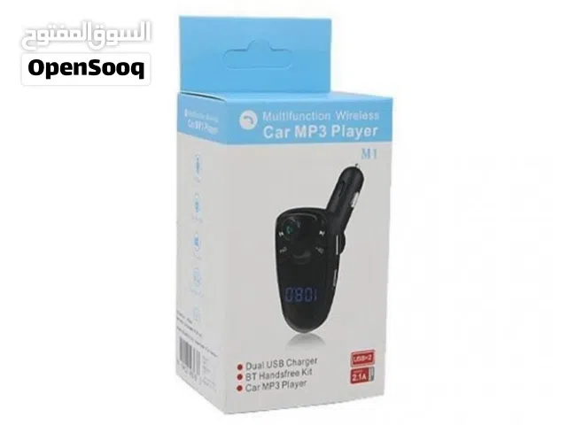 سماعة بلوتوث + اضاءة + usb للسيارة- headset + light + usb for car