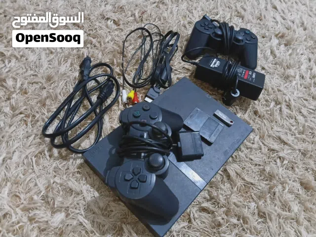 بلاي ستيشن 2 مستعمل نضيف مهكر ومعاه فلاش 16جيجا