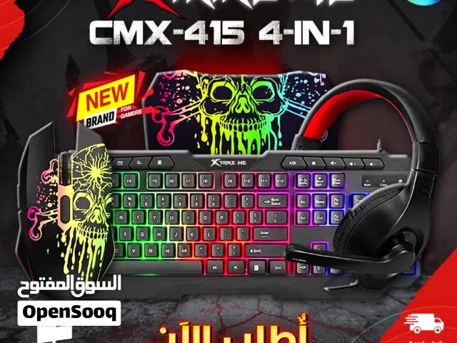ماوس و كيبورد جيمنغ  كومبو جديد مضيئ   XTRIKE ME CMX-415 EN Keyboard & Mouse Combo