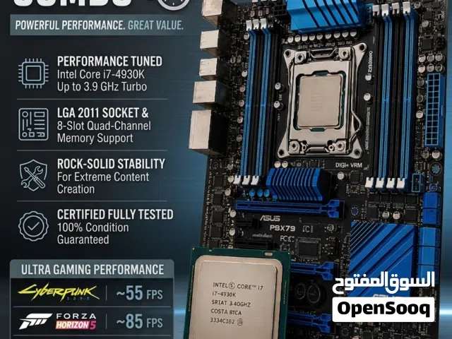 صفقة رخيصة معالج i7-4930K + motherboard ASUS P9X79 — فقط 50 ريال (للبيع السريع!)