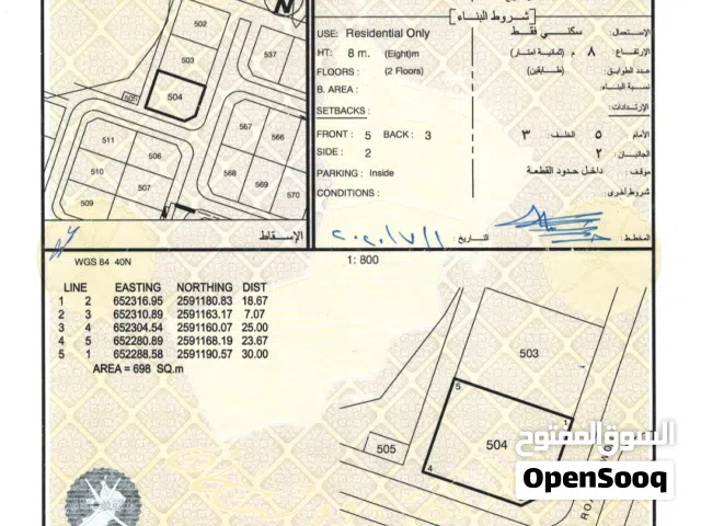 أنا المالك / للبيع ارض سكنية في العامرات / العتكية