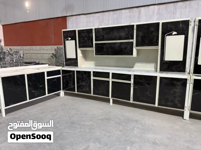 كاونتر 3 متر  ارضي وملحق مع سنك (متر ونص)مرمر المنيوم صيني.