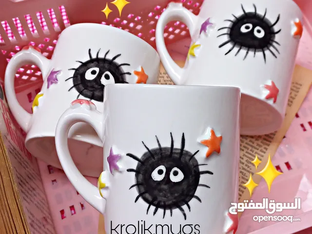 أكواب سيراميكية يدوية إيرانية – تصاميم فريدة وجودة عالية Handmade Iranian Ceramic Mugs