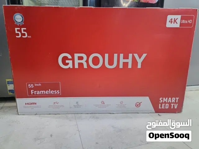 شاشة جروهي 4K 55 بوصة فريم ليس  إسمارت LEd TV