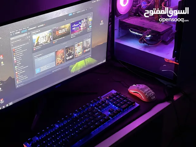 شاشه وماوس وكيبورد وبيسي مواصفات ممتازه