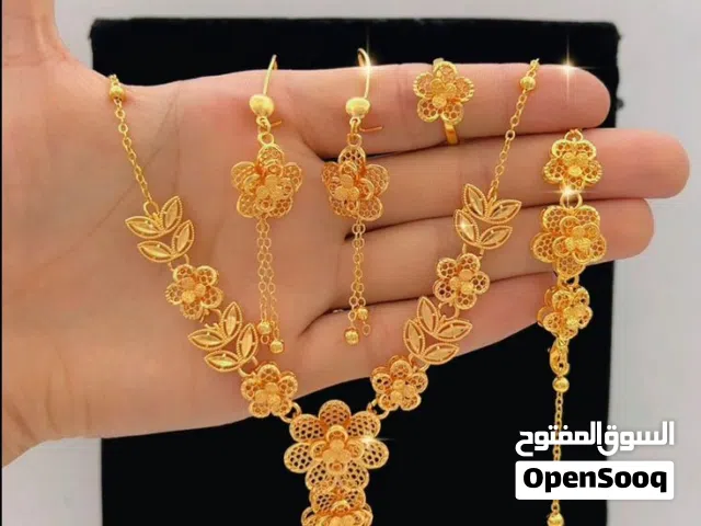 وصل حديثاً جديــد اطقم ذهب صيني بديل الذهب الأصلي بتصميم خليجي فاخر نفس لمعة وشكل الذهب ال