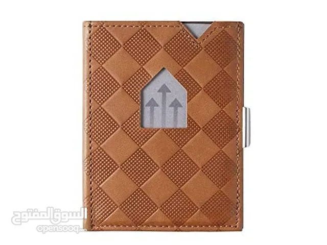 EXENTRI Leather Wallet with RFID Brown Color