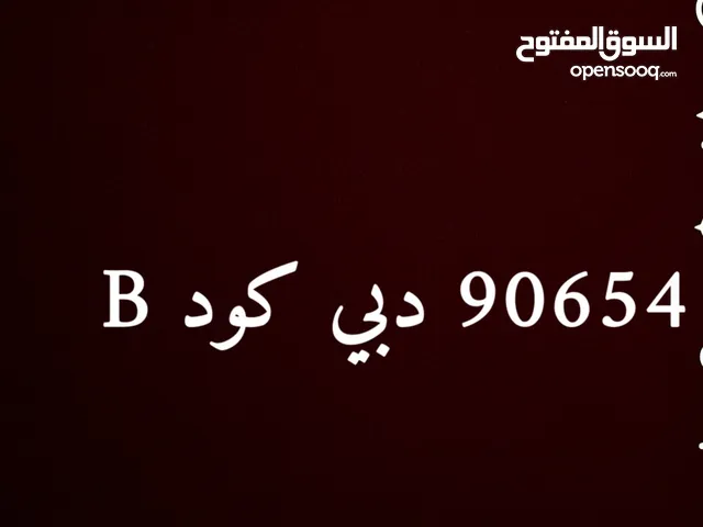 رقم دبي للبيع 90654 كود B