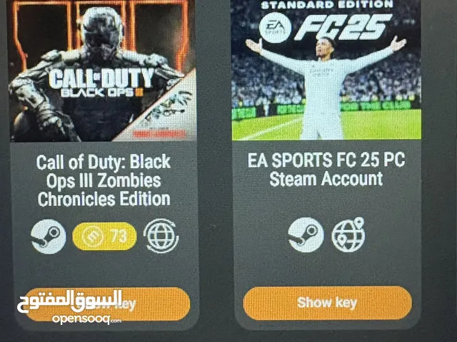 Fc25+call of duty black ops 3 account for sale (Steam)