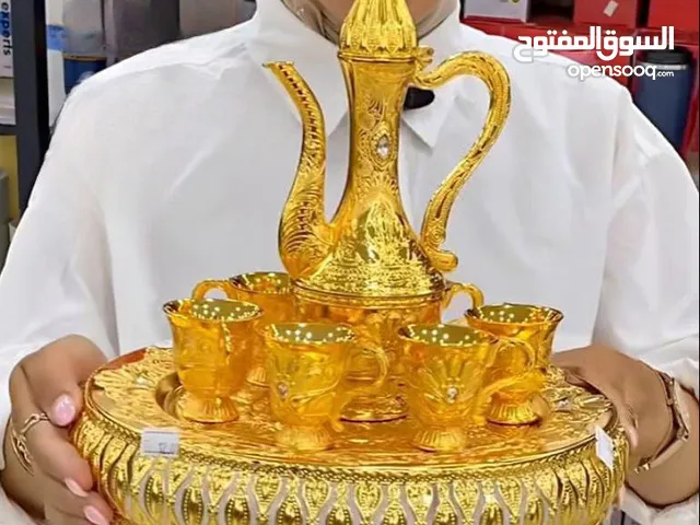 طقم إبريق زمزم مع صينية و6 كاسات