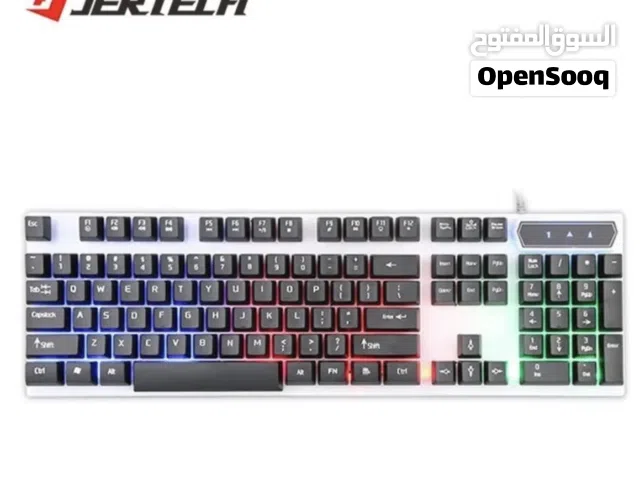 كيبورد من JERTECH عربي وإنجليزي جديد بضمان سنه