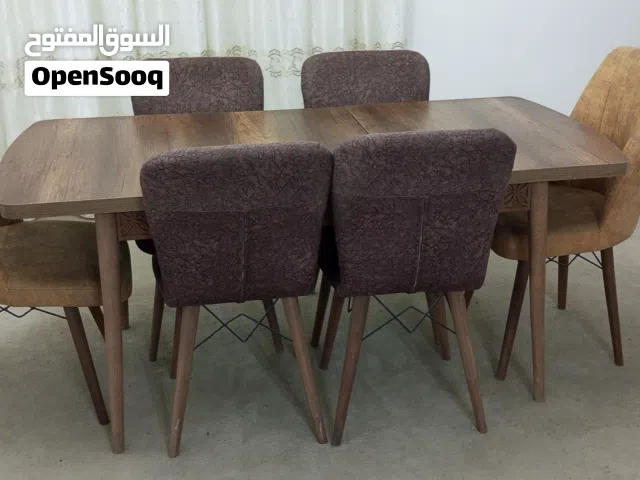 طاولة سفرة متحركة  6 كراسي تركي