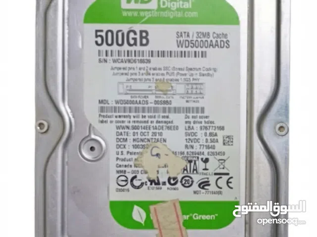 هارد 500 جيجا واي دي عاطل - A defective 500GB WD HDD