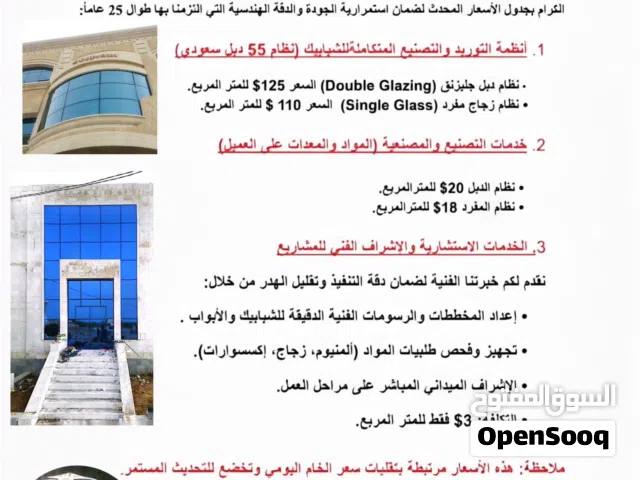 شبابيك وابواب المنيوم