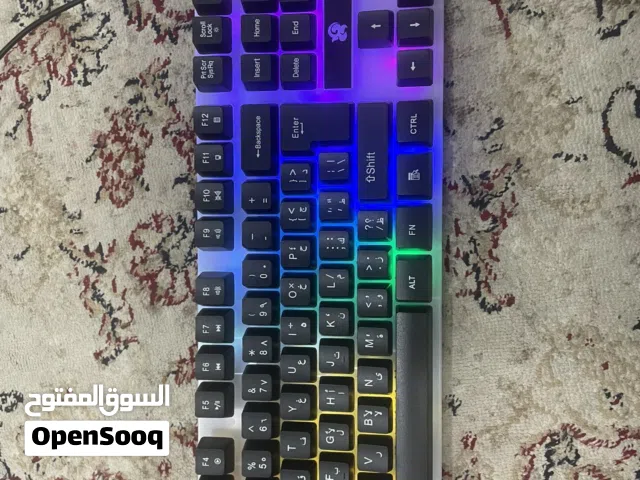 كيبورد وماوس RGB بحاله ممتازه ونظيفه