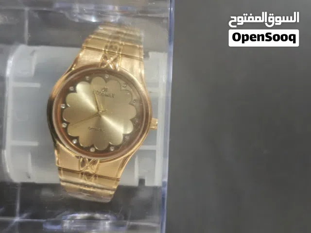ساعةGOLD MAX النسائية- مطلية ذهب