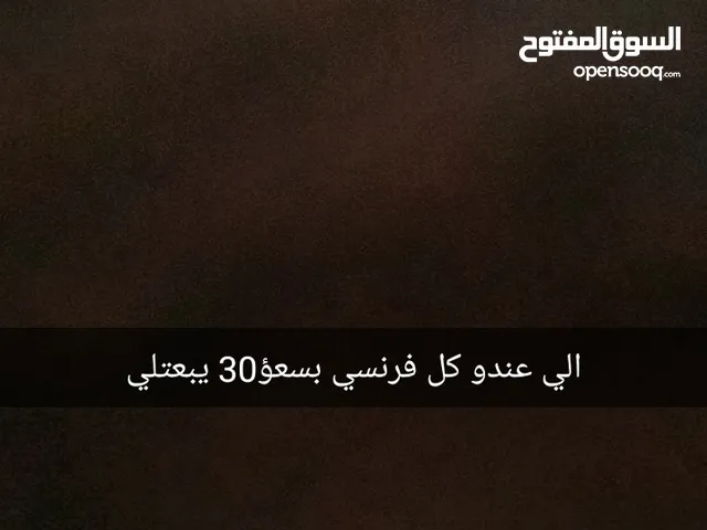 الي عند كلب فرنسي بسعر30 يتوالصل معي