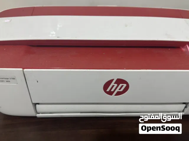 طابعتين HP 3788 الأولى شبه جديدة بحبر ملون كامل والثانية شغالة 100% بكسر خارجي بالغطاء