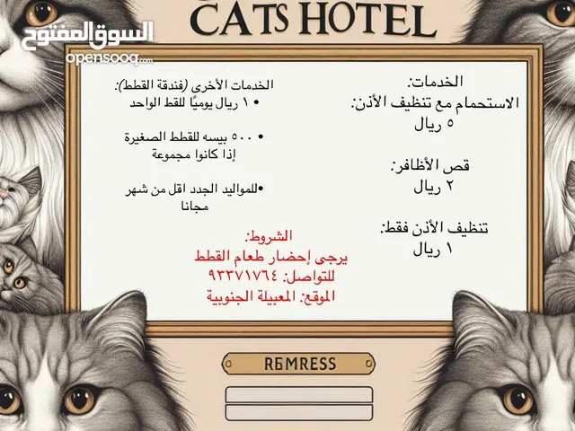 Ghadeer Cat Hotel فندق غدير للعنايه بالقطط