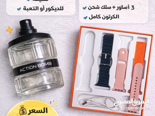 عطر فاضي للديكور أو للتعبئة وكرتون بدون سماعه